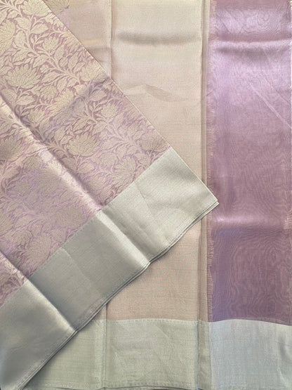 Mauve Blended Tissue Saree