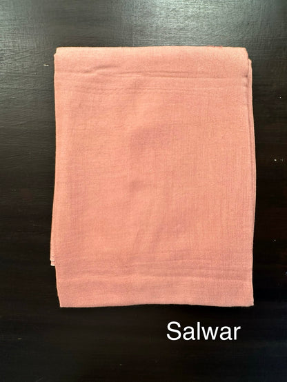 Coral Pink Fancy Cotton 3-Piece Suit