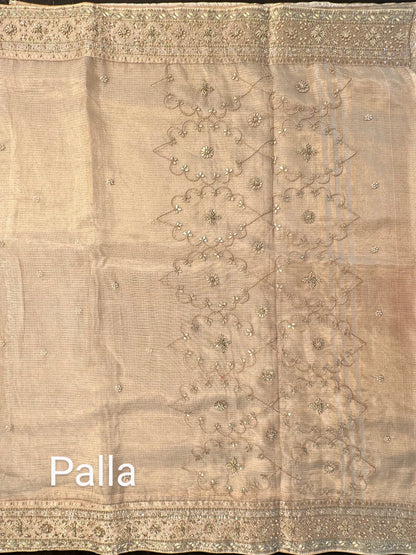 Golden Zardozi Kota Silk Saree