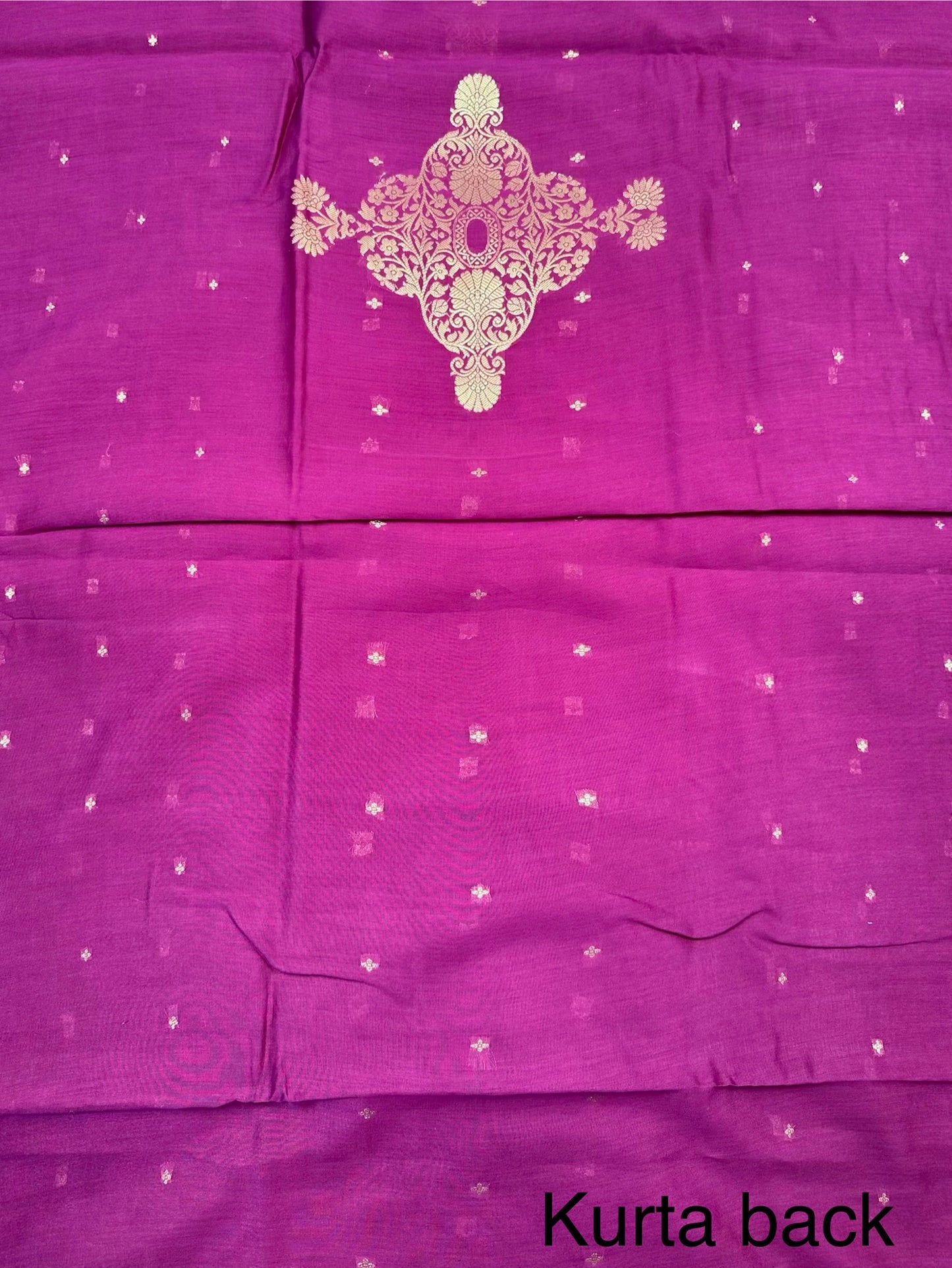 Dark Purple Handloom Chanderi Suit