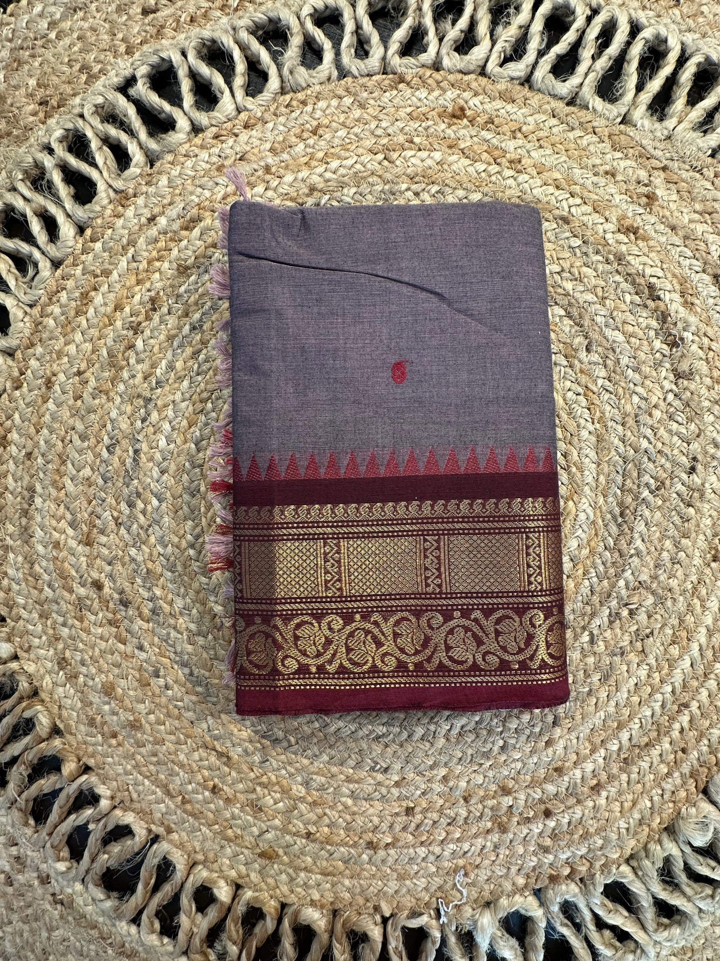 Light Mauve Narayanpet Cotton Saree