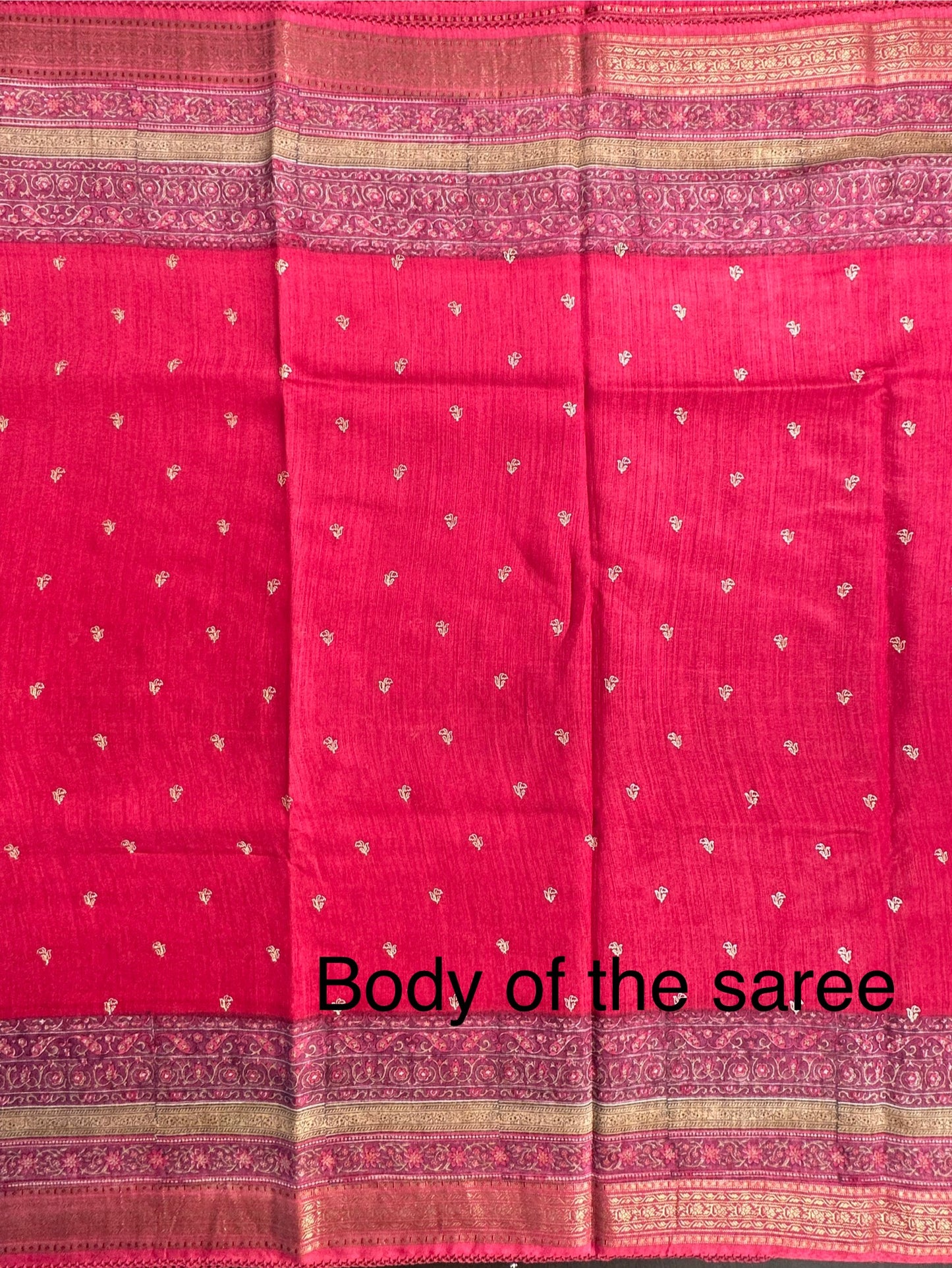 Pink Muga Silk Saree