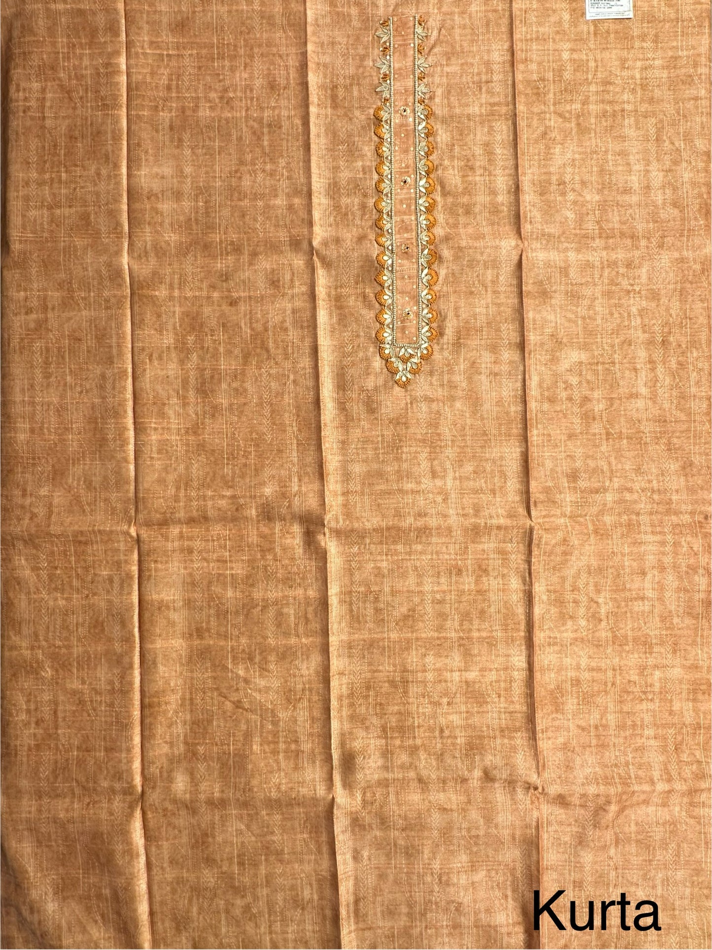 Mustard Fancy Cotton 3-Piece Suit