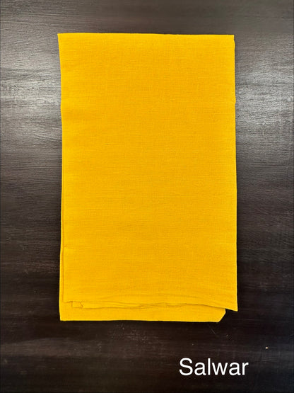 Yellow South Cotton 3-Piece Suit