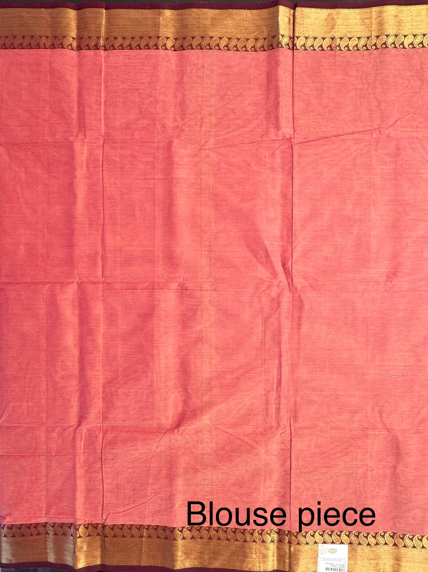 Pink Narayanpet Cotton Saree