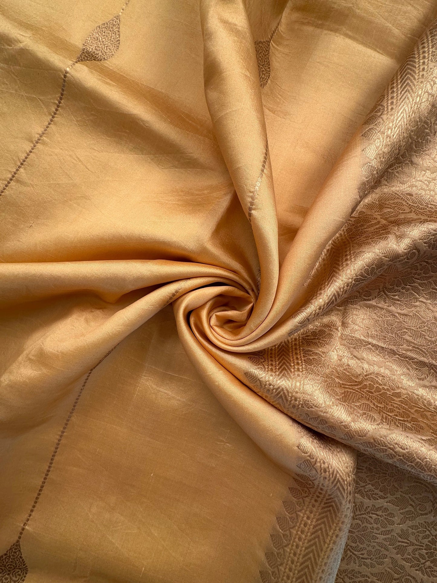 Yellow Banarasi Pure Silk Saree