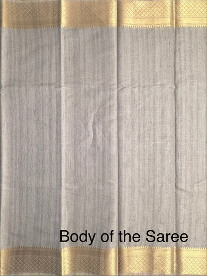 Grey Ananya Tissue Saree