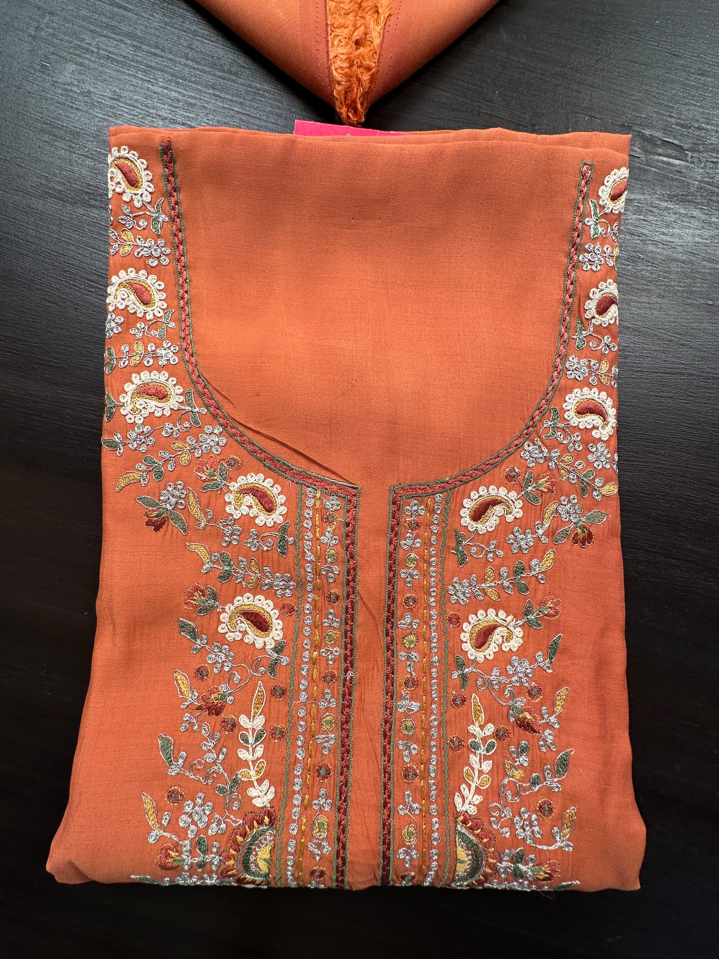 Rust Pittan Work Cotton 3-Piece Suit