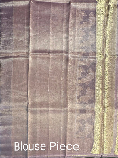 Mauve Tissue Silk Saree
