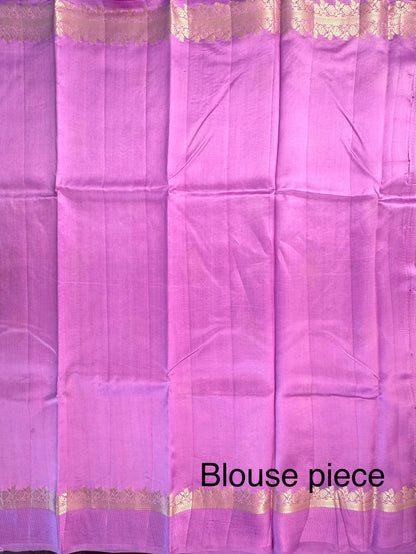 Purple Vishakha Pure Silk Saree