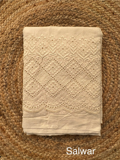 Bottle Green  Printed Pure Cotton Suit