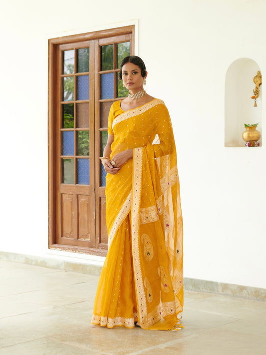 Georgette Tissue Saree