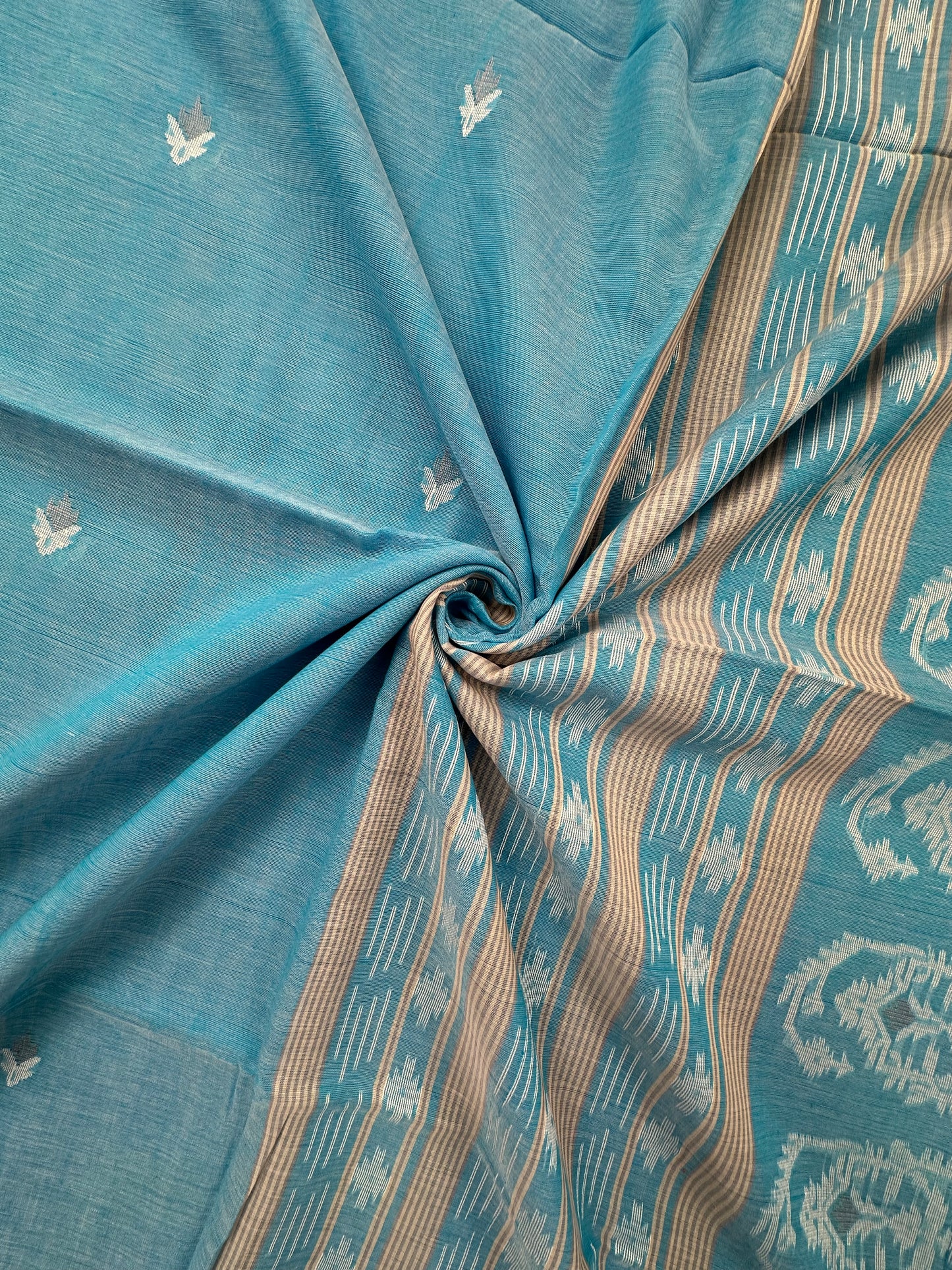 Firozi Bengal Pure Cotton Saree