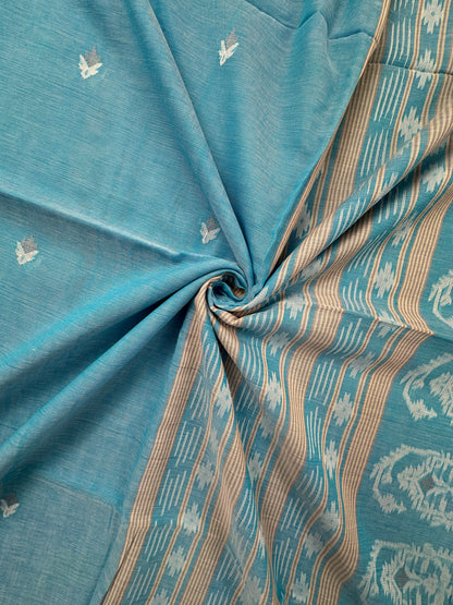 Firozi Bengal Pure Cotton Saree
