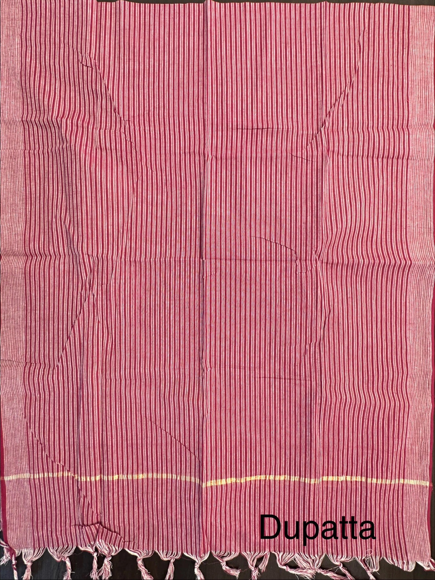 Mauve Dharwad South Cotton 3-Piece Suit