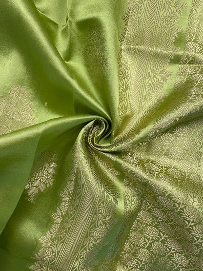 Pista Green Vishakha Pure Silk Saree
