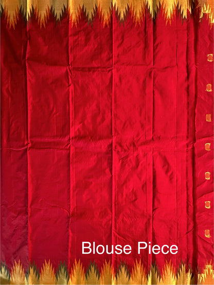 Madurai Temple Buta Pure Silk Saree