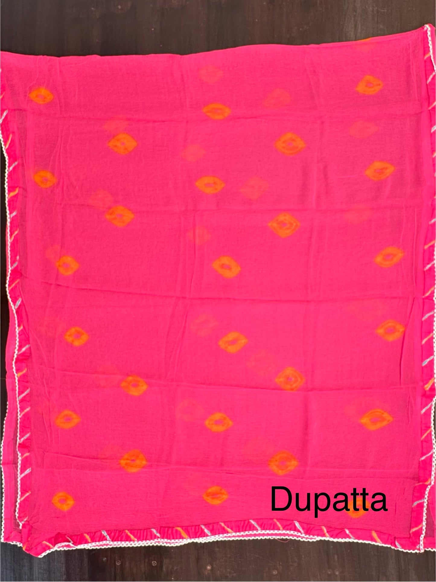 Rani Leheriya Cotton 3-Piece Suit