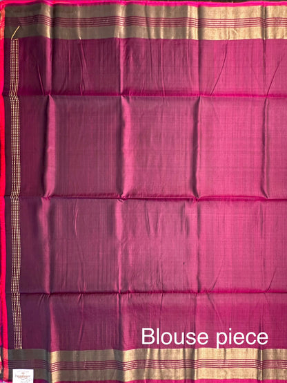Red-Multi Colour Assam Resham Weave Pure Silk Saree