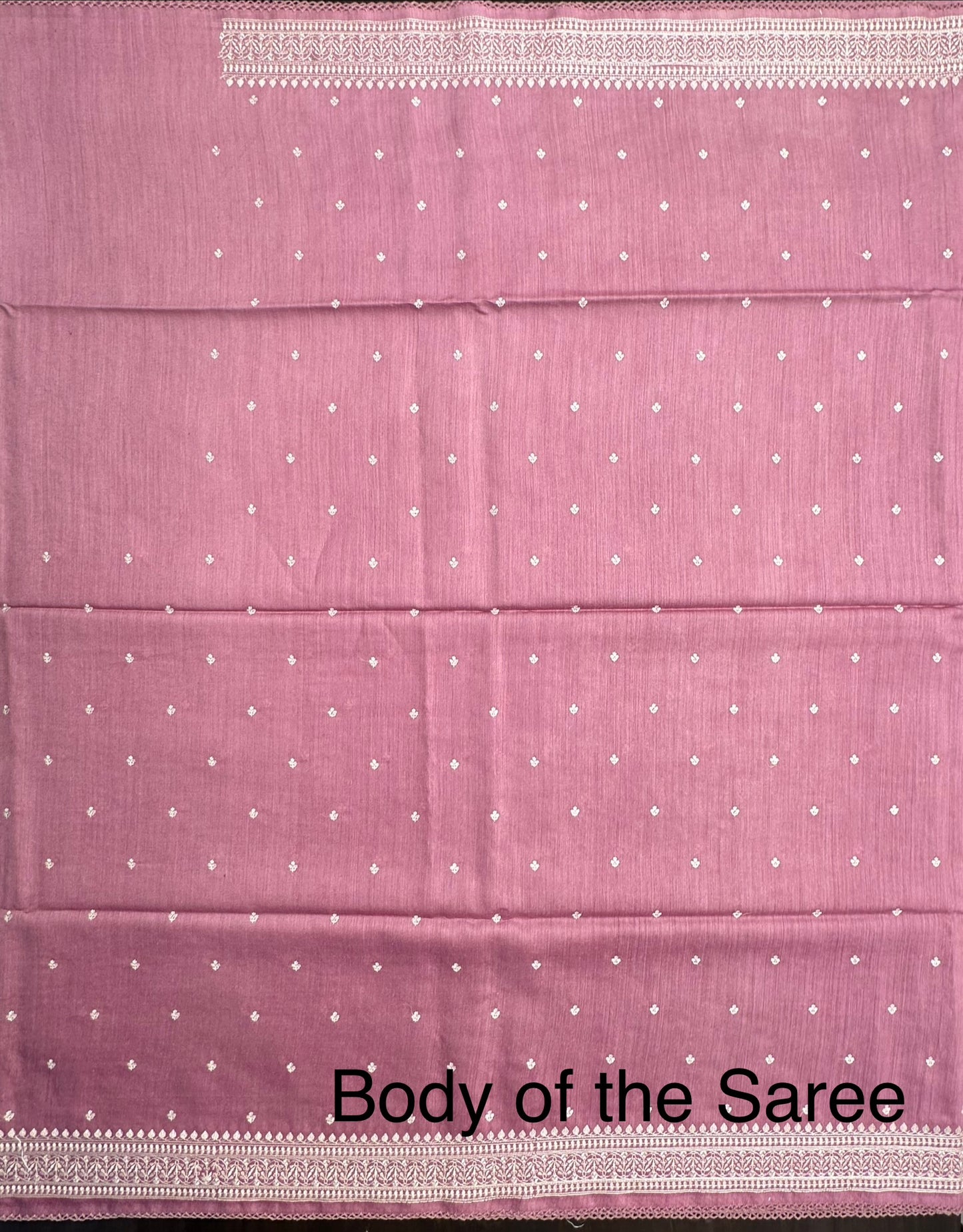 Mauve Muga Silk Saree