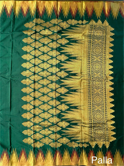 Madurai Temple Border Pure Silk Saree