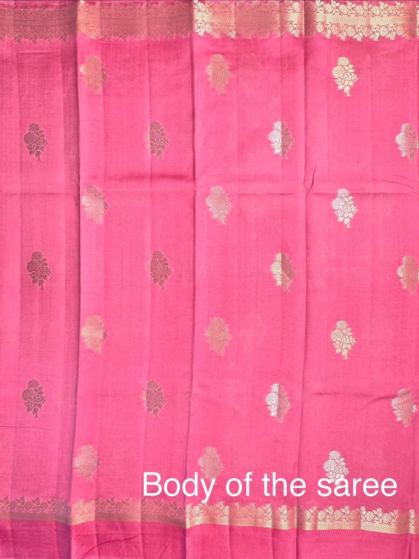 Pink Vishakha Pure Silk Saree