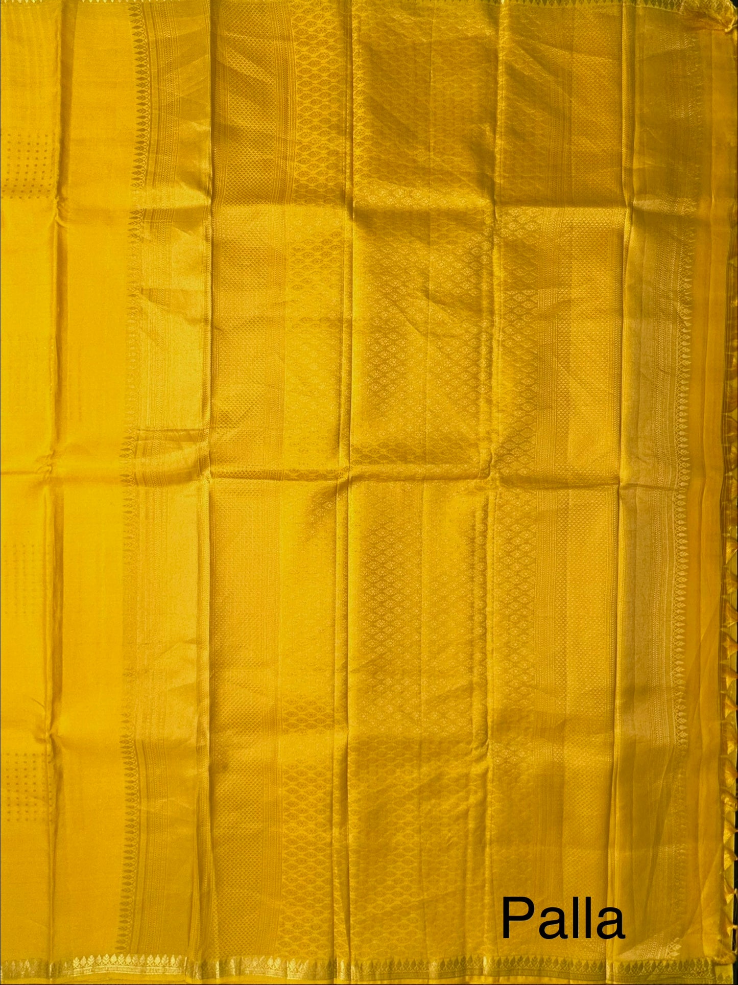 Yellow Handloom Pure Soft Silk Saree