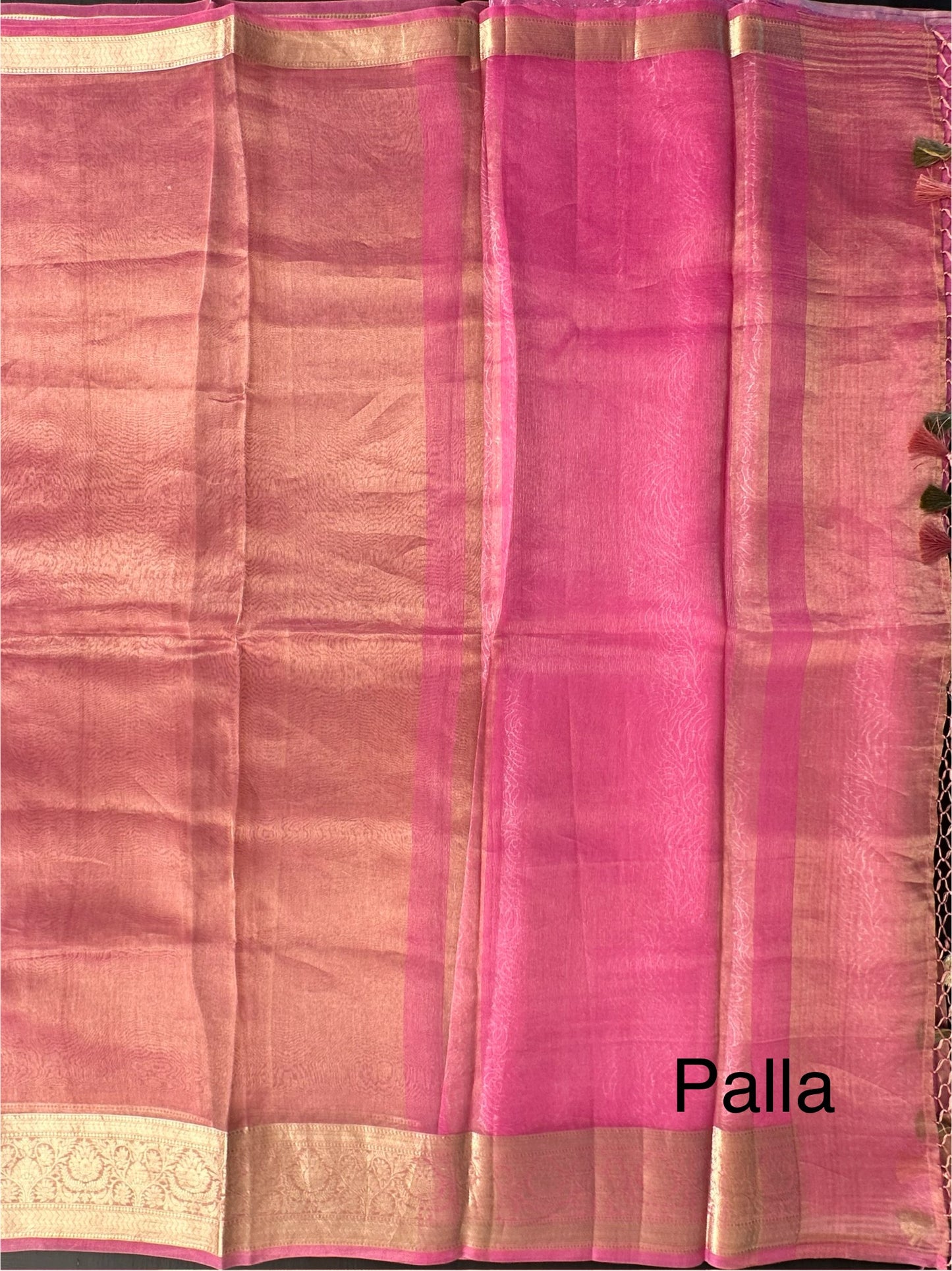 Pink Pure Tissue Saree