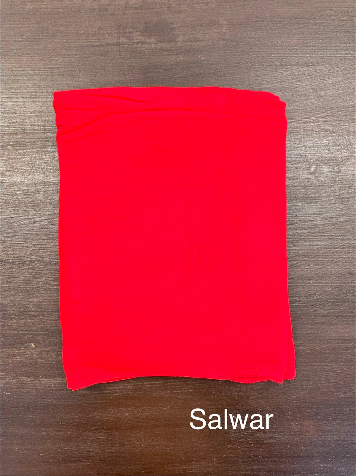 Red Artificial Crepe Unstitched 3-Piece Suit