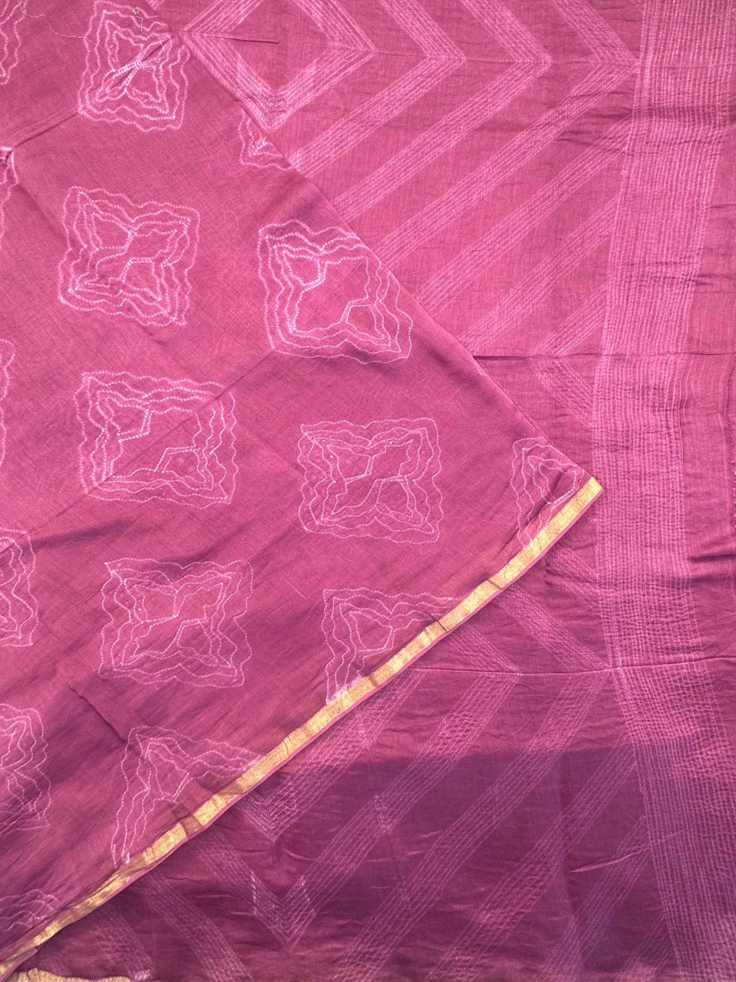 Pink Chanderi Saree
