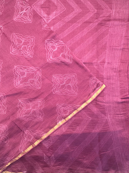 Pink Chanderi Saree