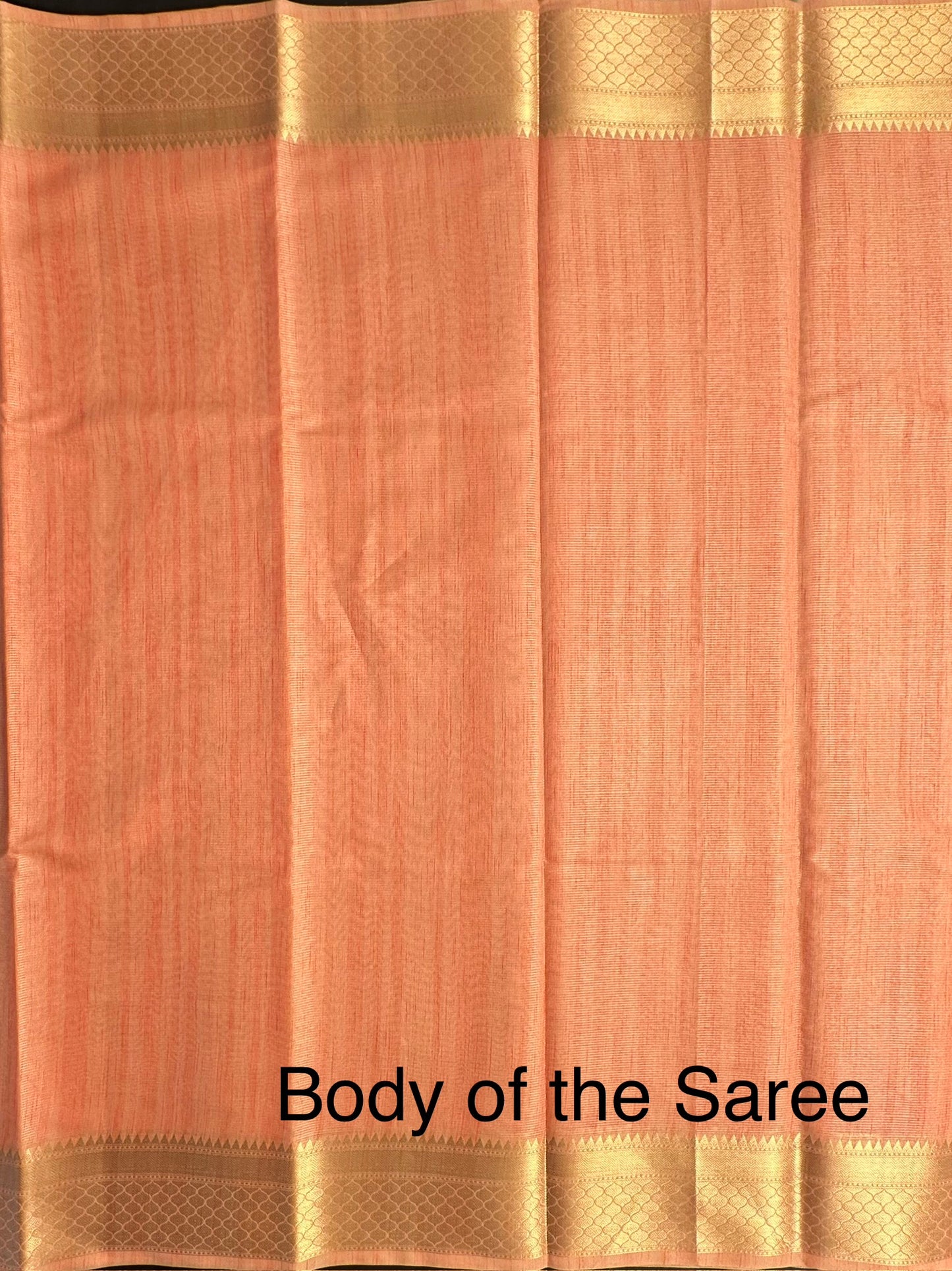 Peach Ananya Tissue Saree