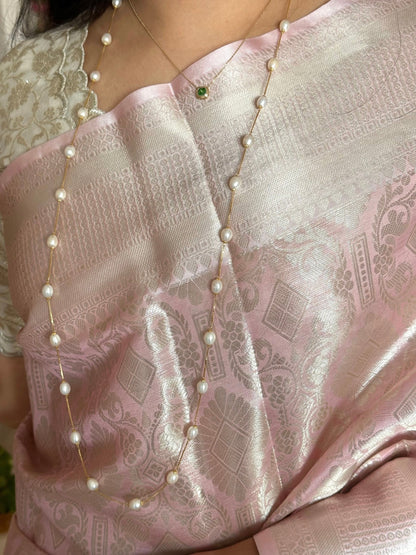 Pink Saadagi Tissue Saree
