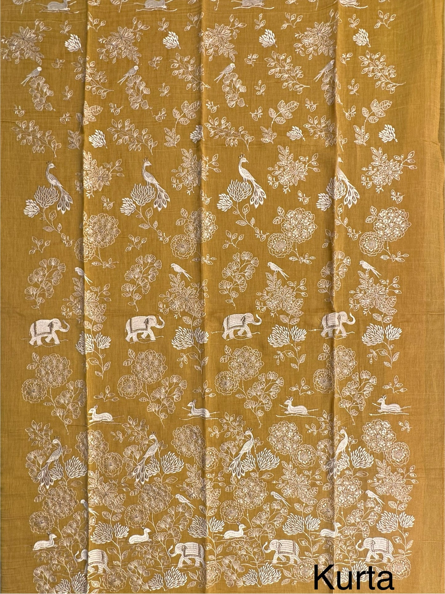 Mehndi Green Pure Cotton 3-Piece Suit