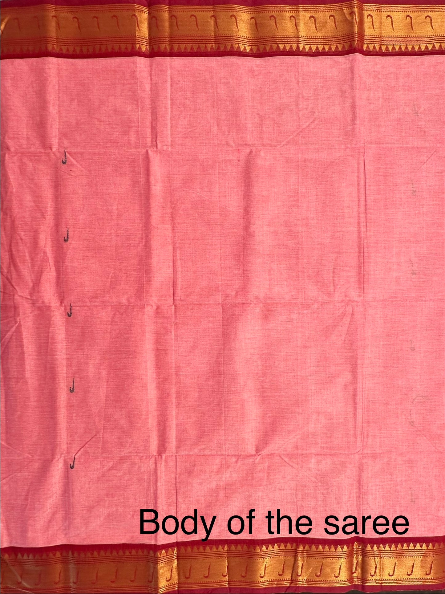 Pink Narayanpet Cotton Saree