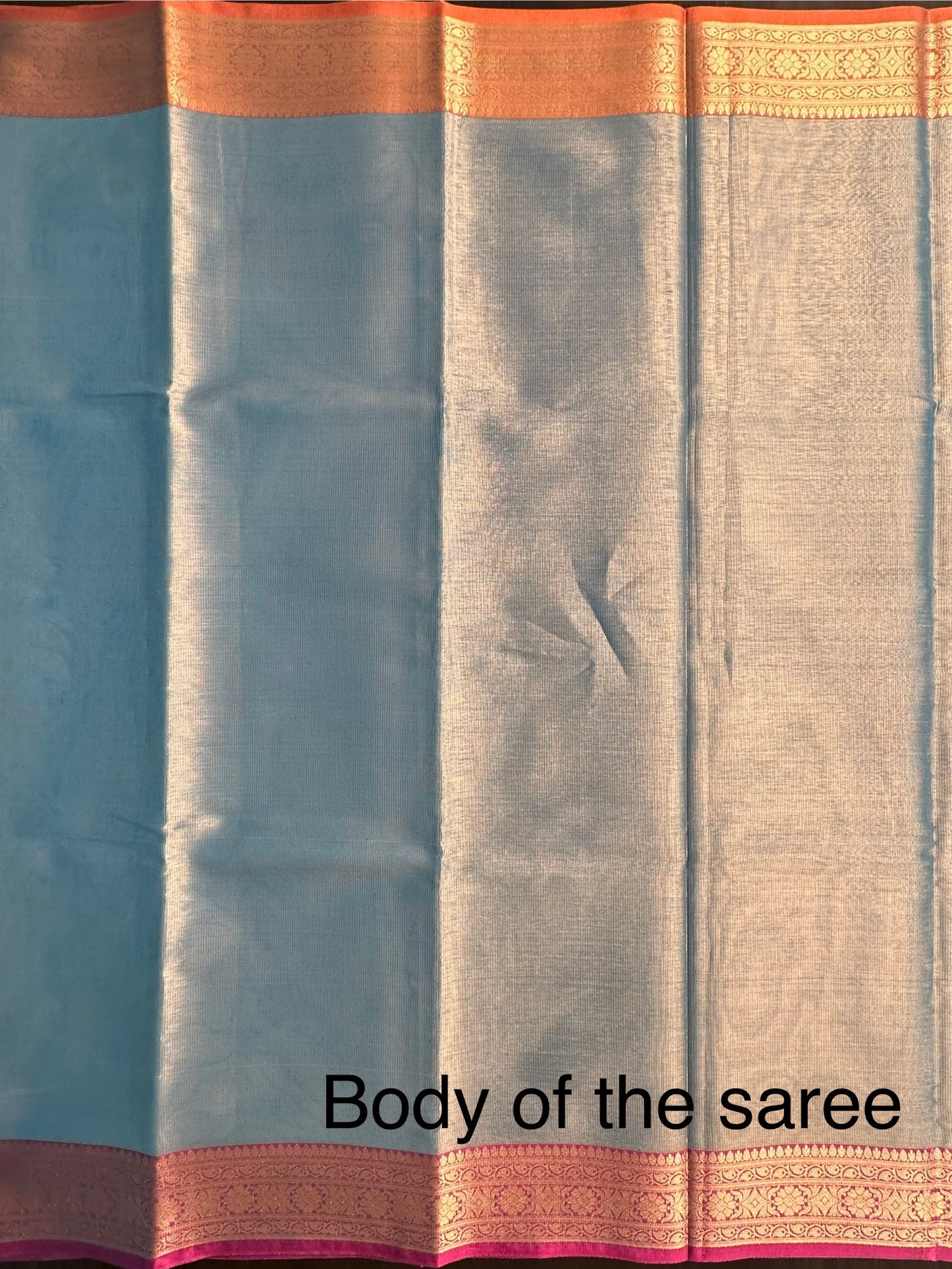 Teal Blue Amrit Tissue Saree