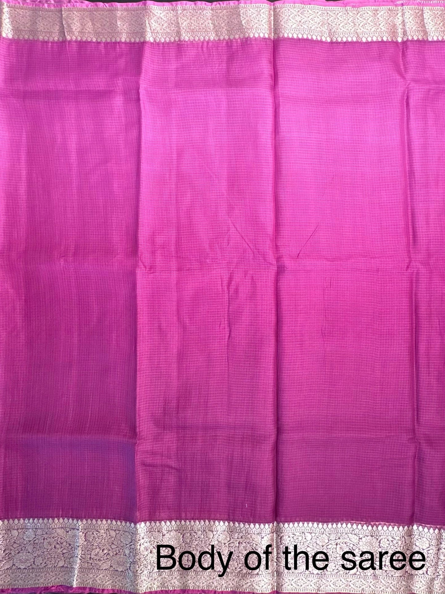 Shaded Dark Purple Pure Kota Doria Silk Saree