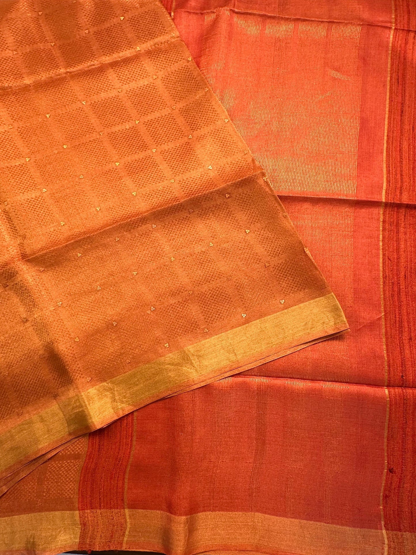 Emboss Tissue Silk Saree