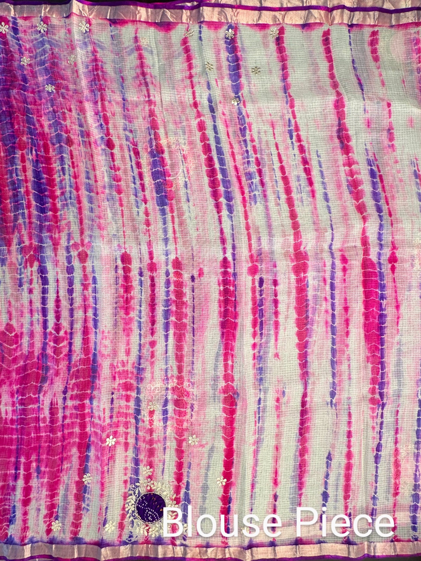 Shibori Bandhej Kota Silk Saree