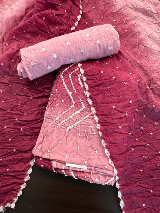 Bandhej Jaipuri Cotton Suit