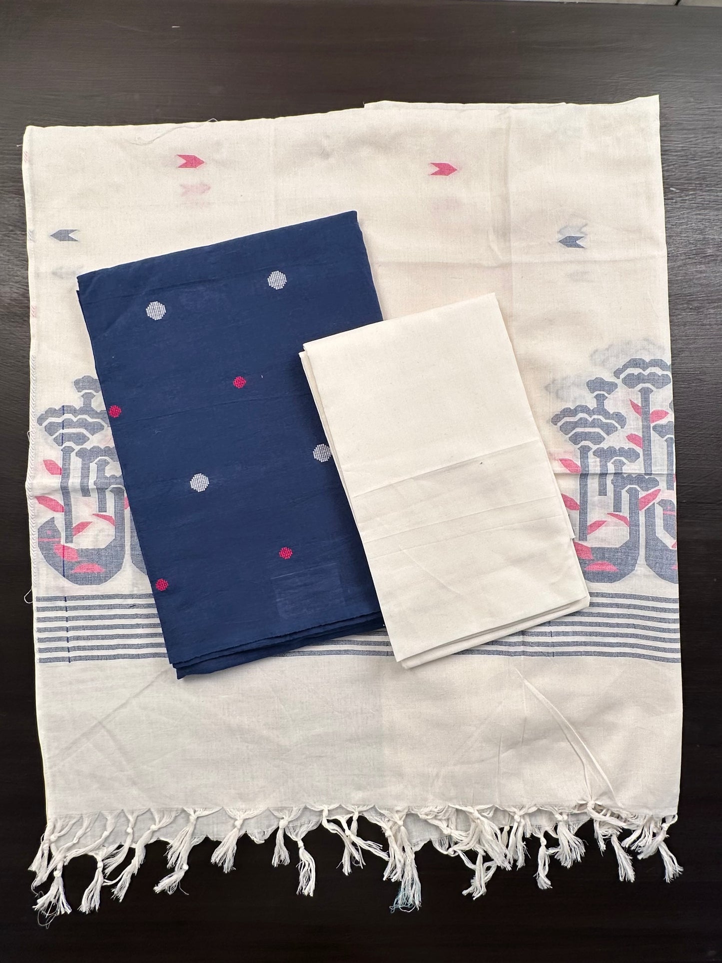 Blue South Cotton Suit