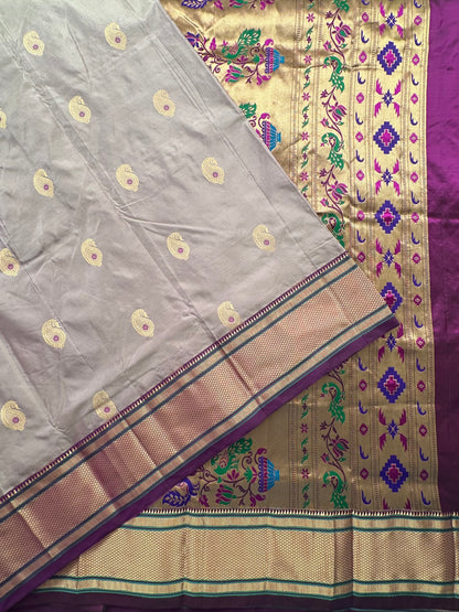 Mauve-Purple Paithini Silk Saree