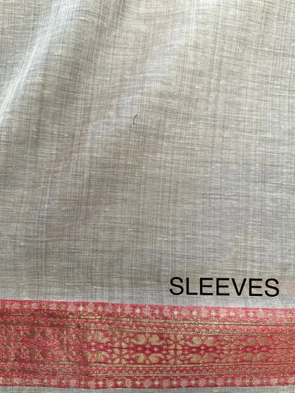 Pink Cotton 3-Piece Suit