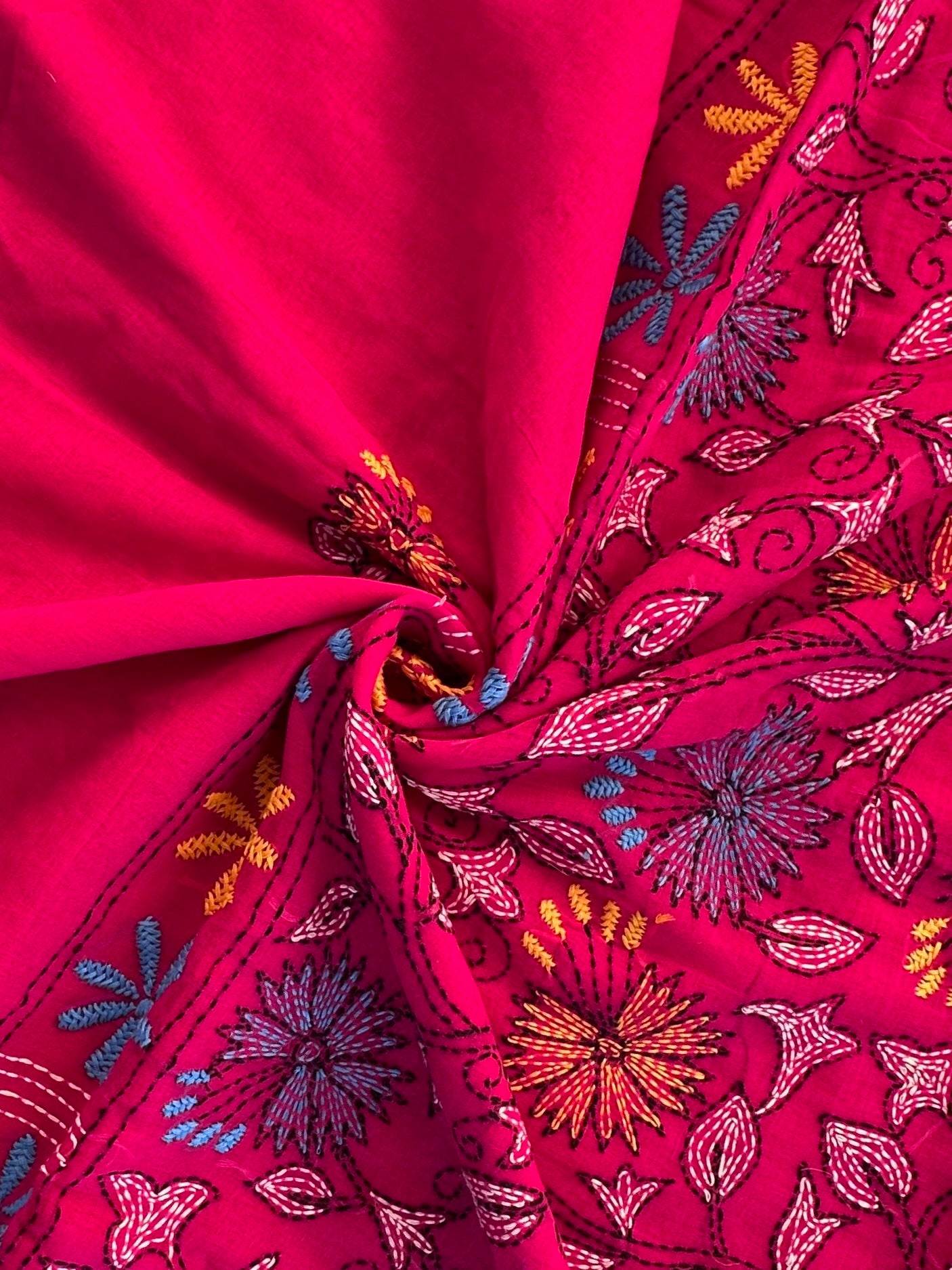 Kaantha Embroidery Cotton Saree