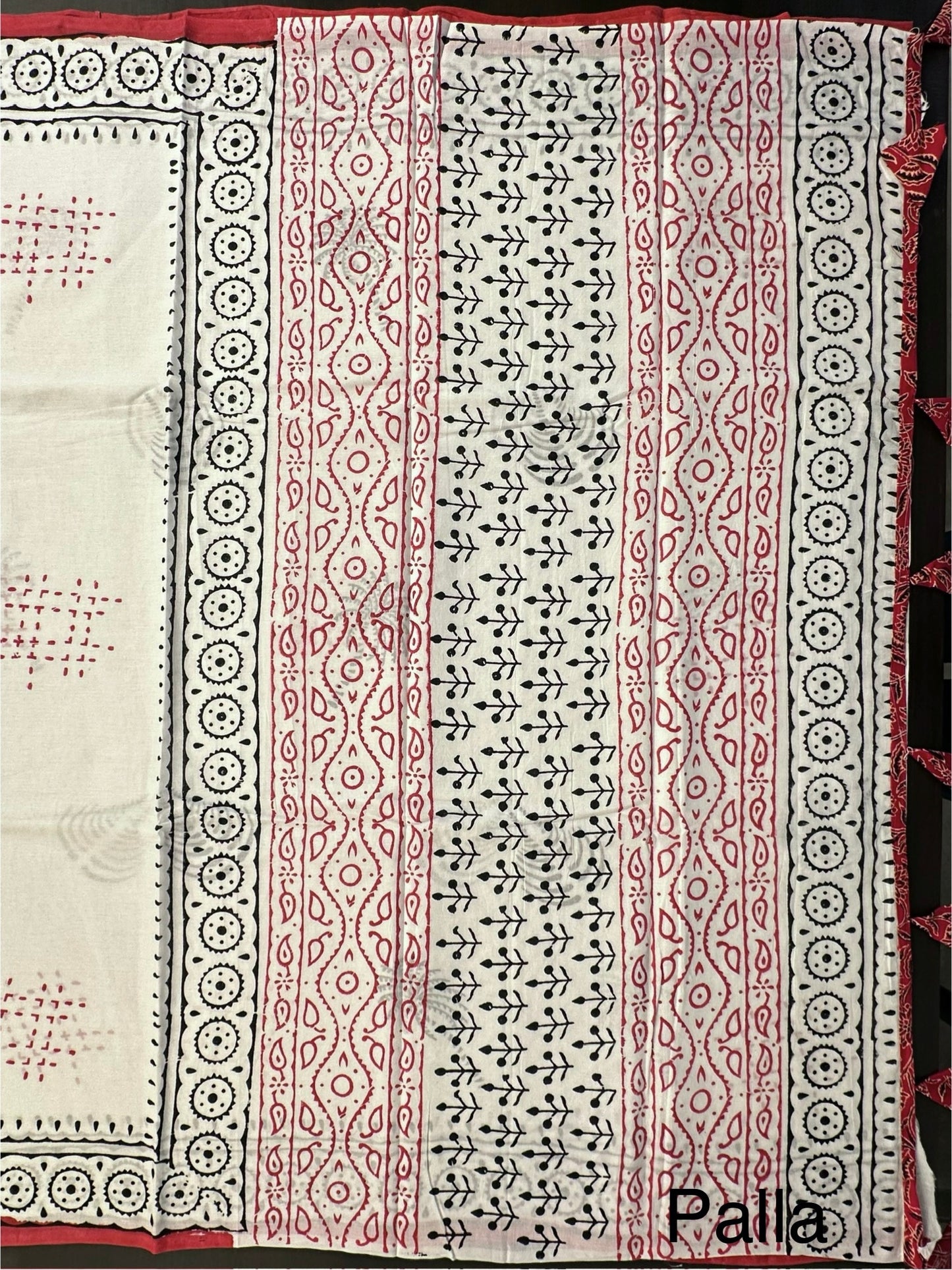 White Pure Cotton Saree