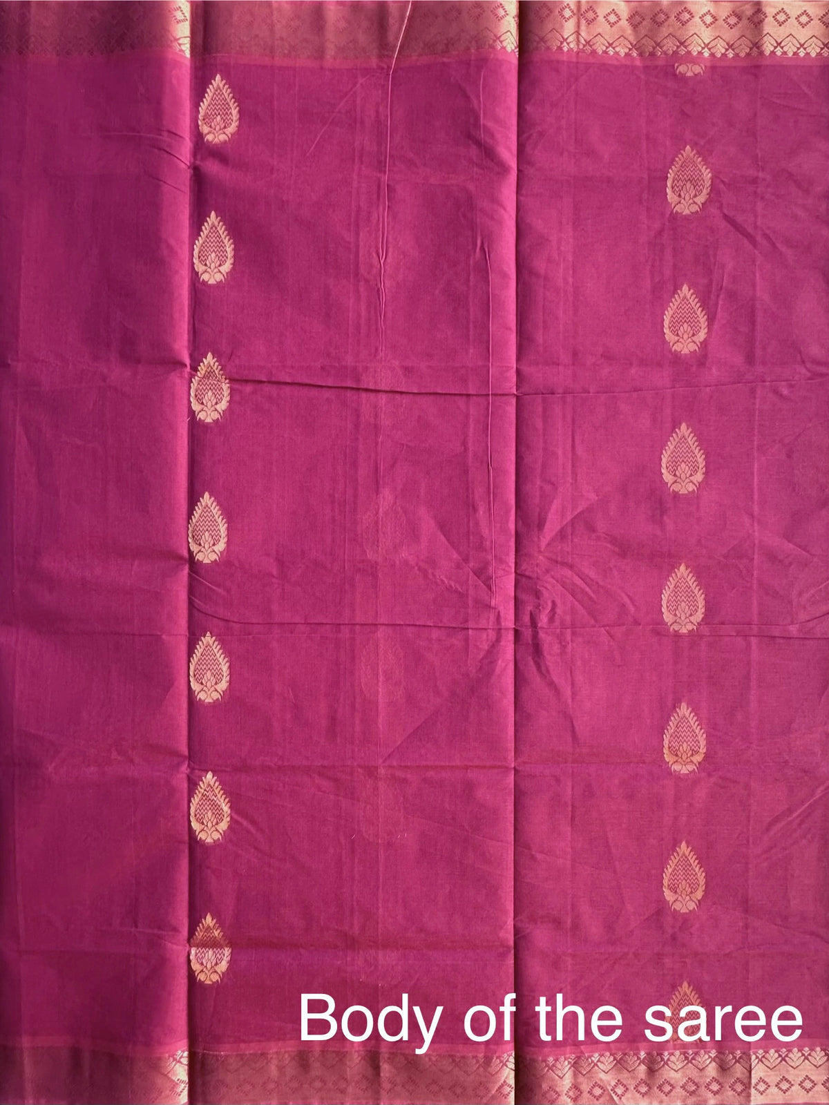 Dusky Magenta Kovai Pure Cotton Saree