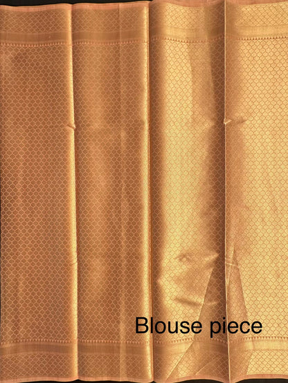 Peach Ananya Tissue Saree
