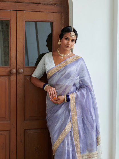Pure Tissue Saree With Work