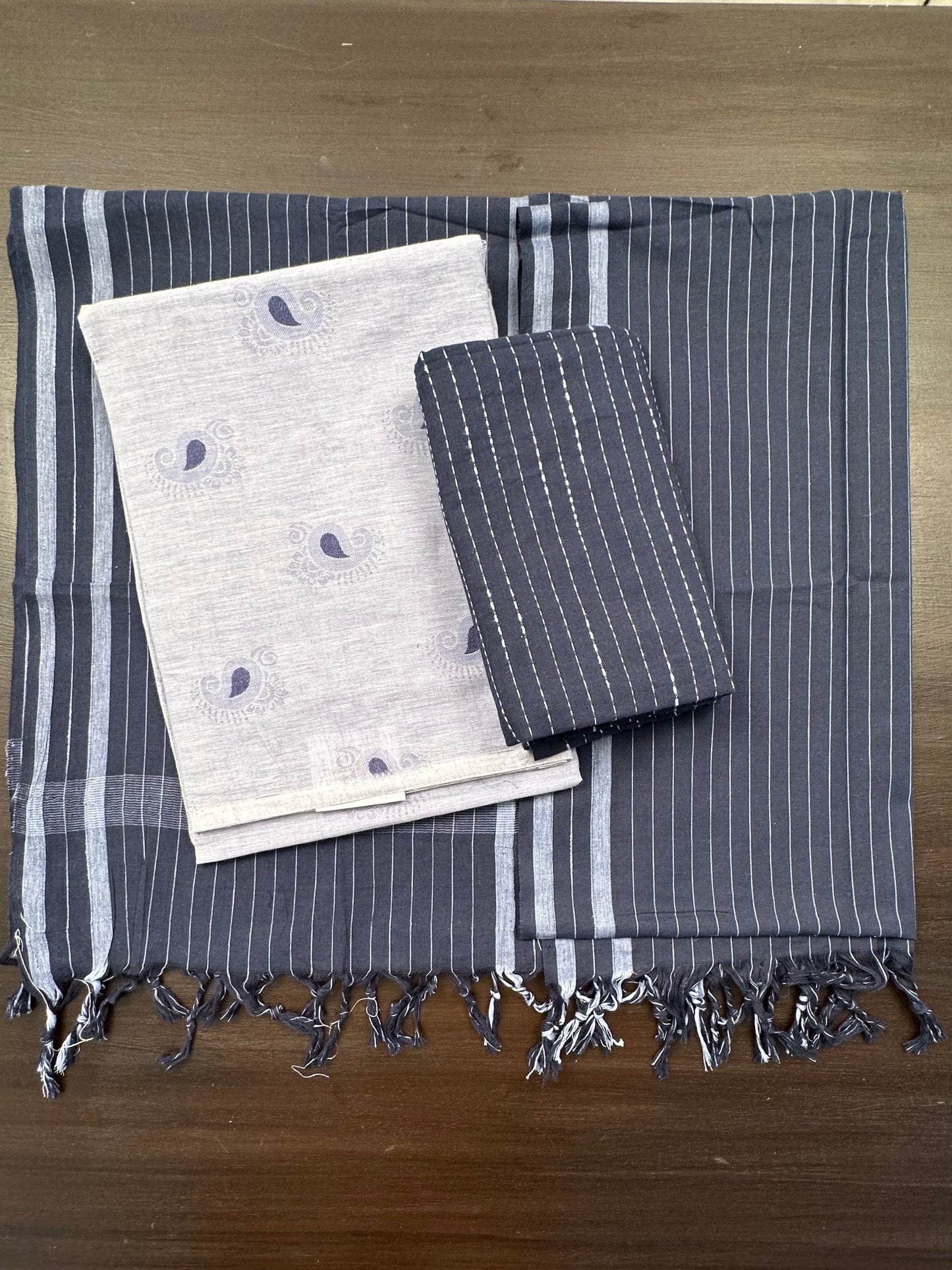 Grey South Cotton Suit