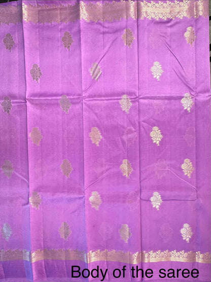 Purple Vishakha Pure Silk Saree